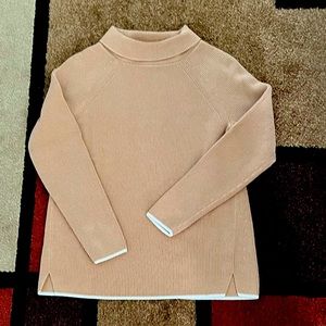 Talbots 100% Pima Cotton Tan Sweater